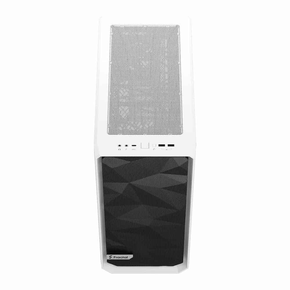 (image for) Fractal Meshify 2 Compact White Mid Tower Tempered Glass PC Case